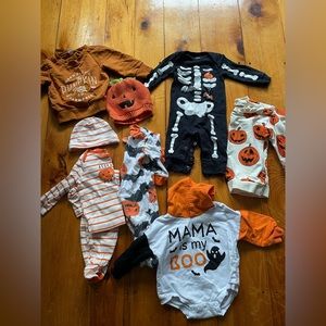 Halloween/Thanksgiving baby boy bundle 6&9m